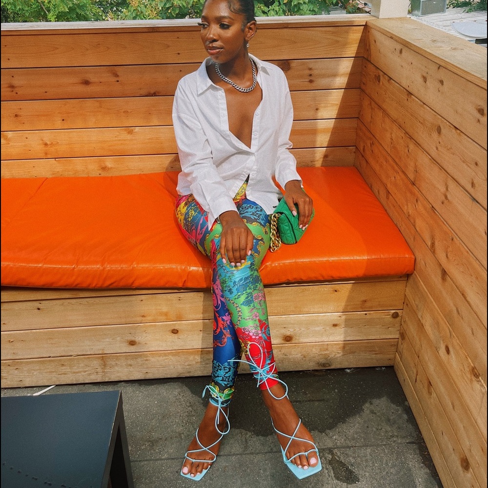 Faux Versace Leggings